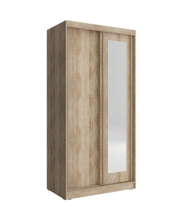 Alaskan Wardrobe 150cm Oak Sliding 2 door - Image 2