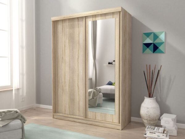 Alaskan Wardrobe 200cm Oak Sliding 2 door