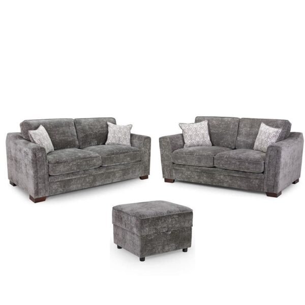 Ashtrid Sofa Grey 3+2 Seater