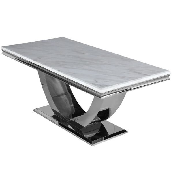Aven Marble 1.6 Dining Set With Chairs - Image 2