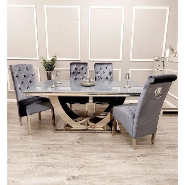 Aven Marble 1.6 Dining Set With Chairs