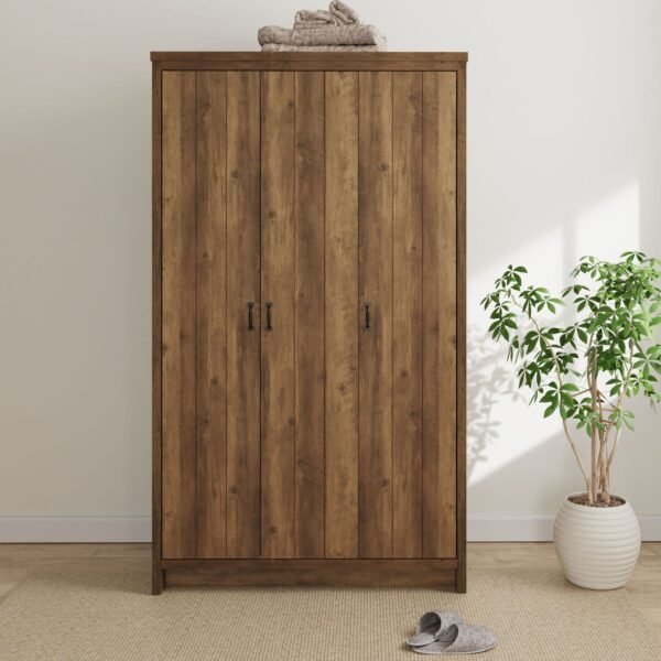 Boston 3 Door Wardrobe Knotty Oak