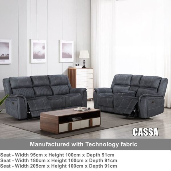 CASSA 3+2 Power Recliner Sofa
