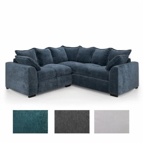 Colby Blue 3+2 Sofa Couch