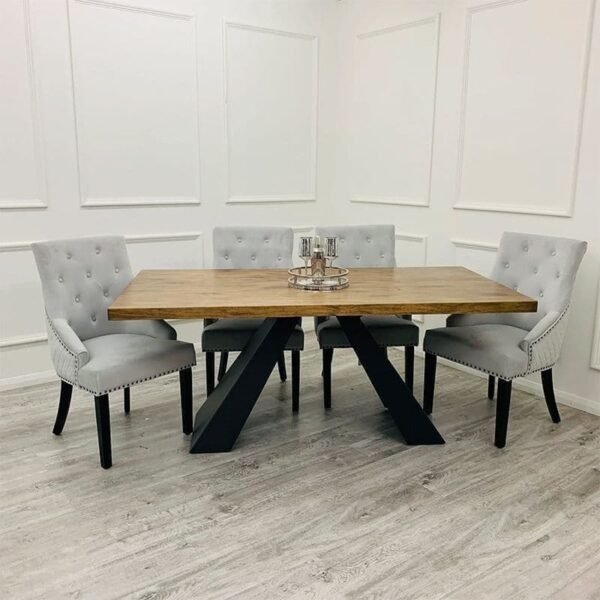 Excel Scandinavian 1.8m Dining Table With Chairs - Image 3