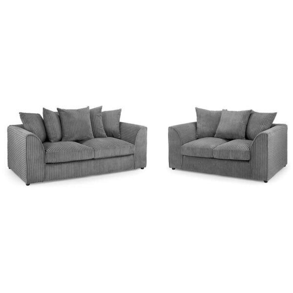 Harvey 3+2 Jumbo Grey Sofa Couch