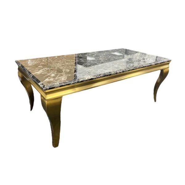 June Rectangle Gold Leg Coffee Table - Image 3