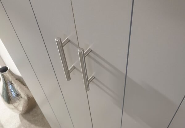 Kendal 2 Door 1 Drawer Wardrobe Grey - Image 3