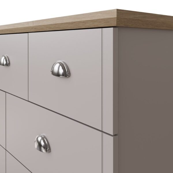 Kendal 4+3 Drawer Chest Grey - Image 2