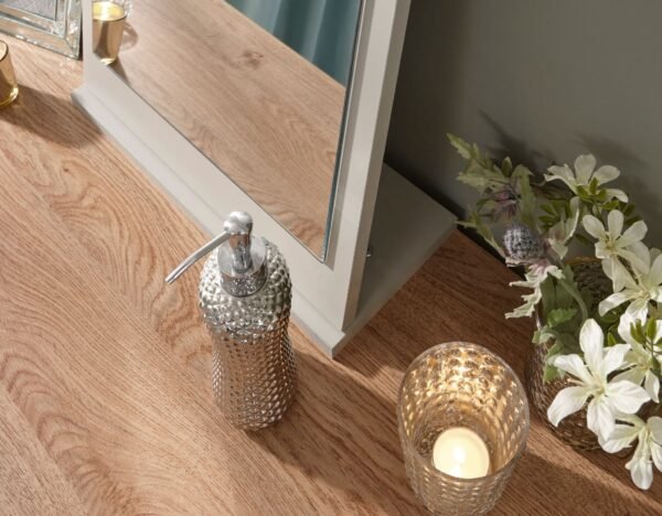 Kendal Dressing Table With Stool Grey - Image 3