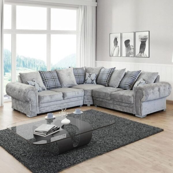 Kensington Chesterfield Grey Corner Sofa