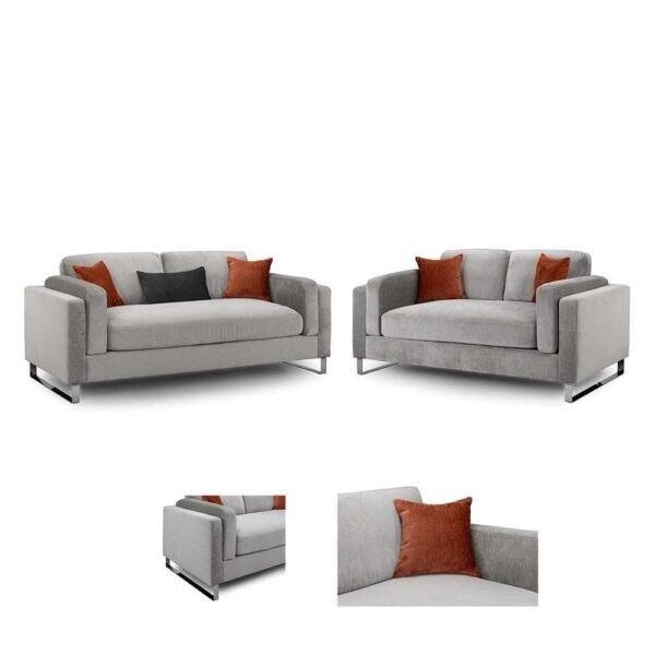 Kingsley Grey 3+2 Sofa Couch