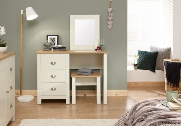 Lancaster Dressing Table Set Cream - Image 2