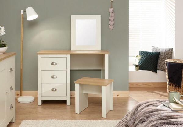 Lancaster Dressing Table Set Cream - Image 3