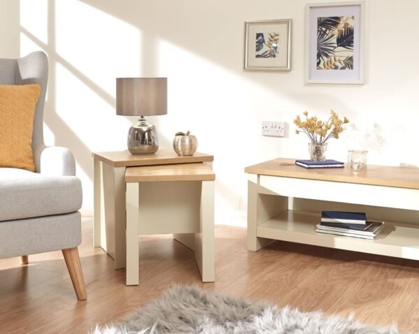Lancaster Nesting Tables Cream