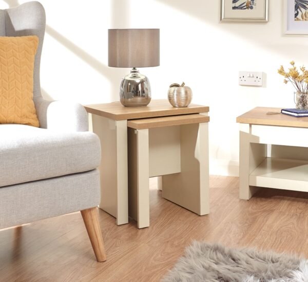 Lancaster Nesting Tables Cream - Image 2