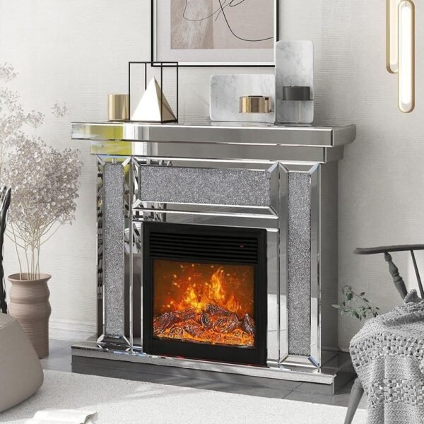 Luxury Crushed Diamond Fireplace