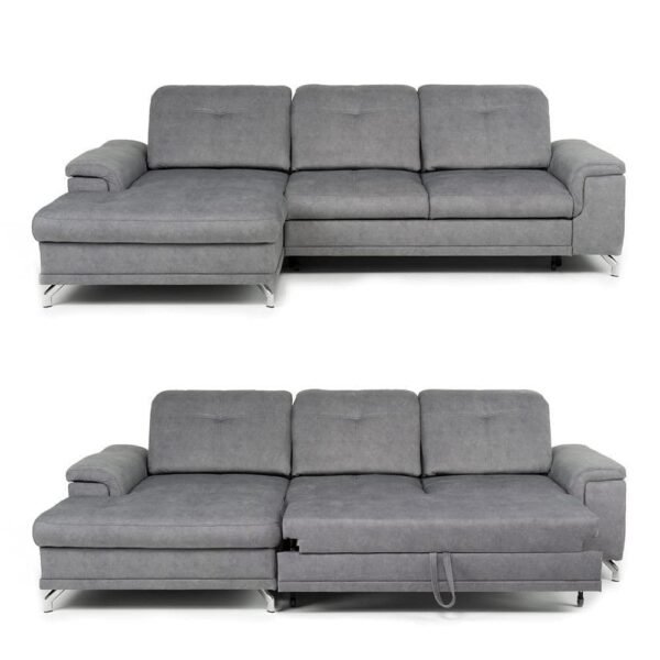 Macho Grey Corner Sofa Bed