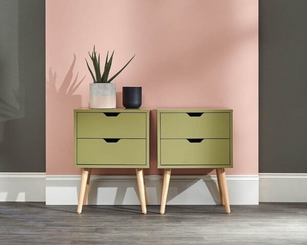 NYBORG 2 Drawer Bedside - Image 3