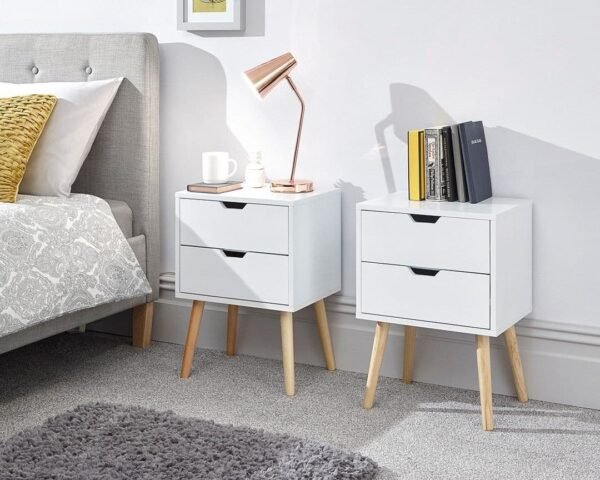 NYBORG 2 Drawer Bedside - Image 5