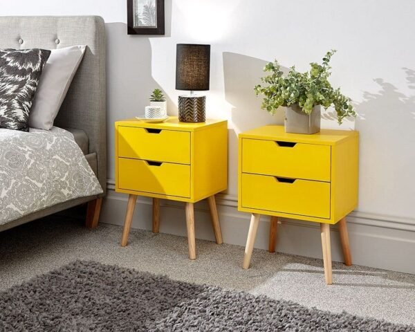 NYBORG 2 Drawer Bedside - Image 6