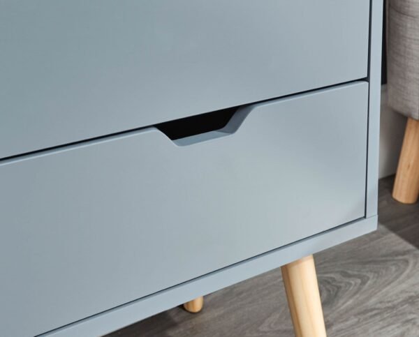 Nyborg Pair Of 2 Drawer Bedsides Dark Grey - Image 2