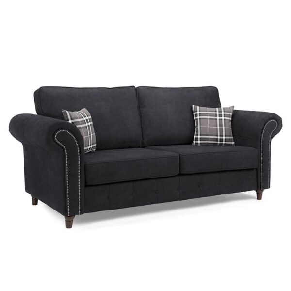Oscar Charcoal 3+2 Sofa Couch - Image 2