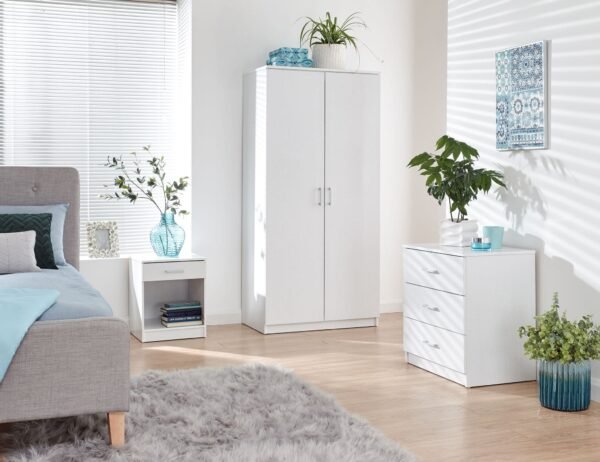 Panama 3Pce Bedroom Set White