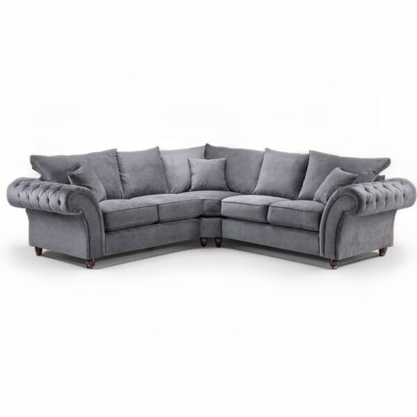 Slate 2C2 Sofa Grey Large Corner Couch