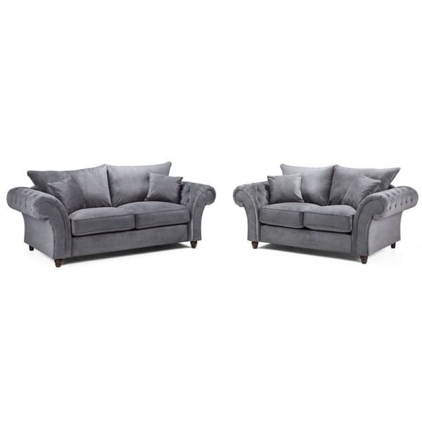 Slate 3+2 Sofa Grey Large Couch