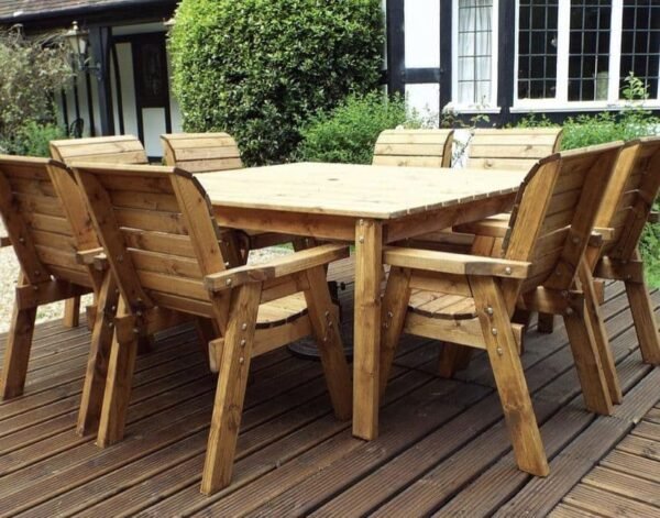 Taylor Eight Seater Square Table Set - Image 2