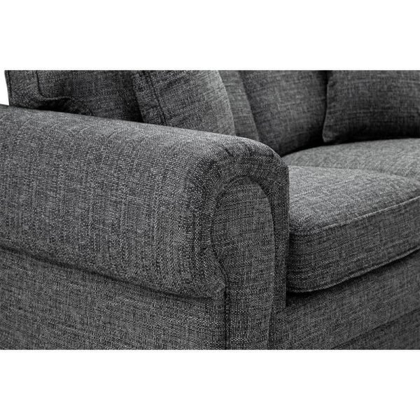 Willow 3+2 Dark Grey Sofa Large Couch - Image 2